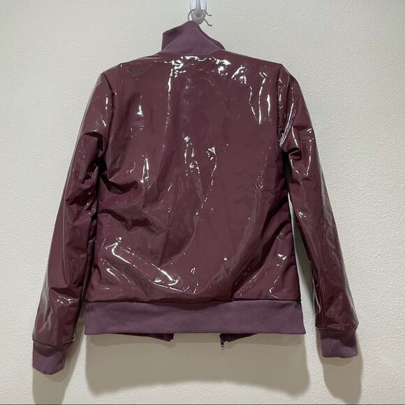 NEW MAISIE WILEN Humanoid Track Jacket Aubergine Purple Shiny Small - Picture 7 of 10